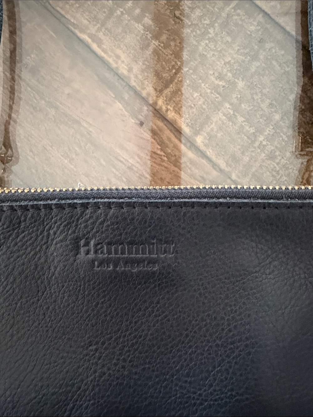 Hammitt Black Leather Crossbody with Gold Studs - Picture 2 of 6